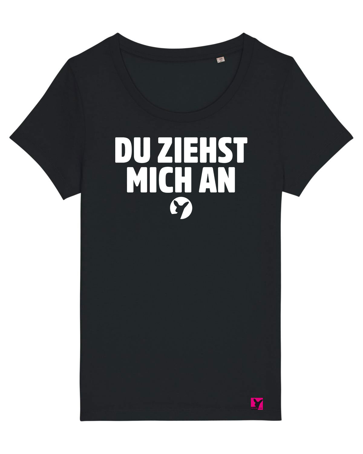 Du-ziehst-mich-an-Damen-T-Shirt-Black