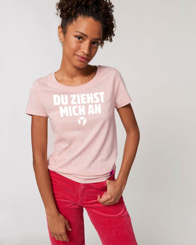 Du-ziehst-mich-an-Damen-T-Shirt-Model_2