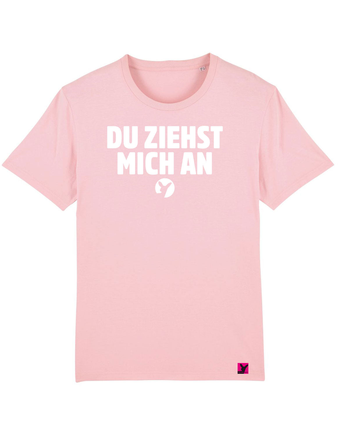 Du-ziehst-mich-an-Herren-T-Shirt-Cotton-Pink