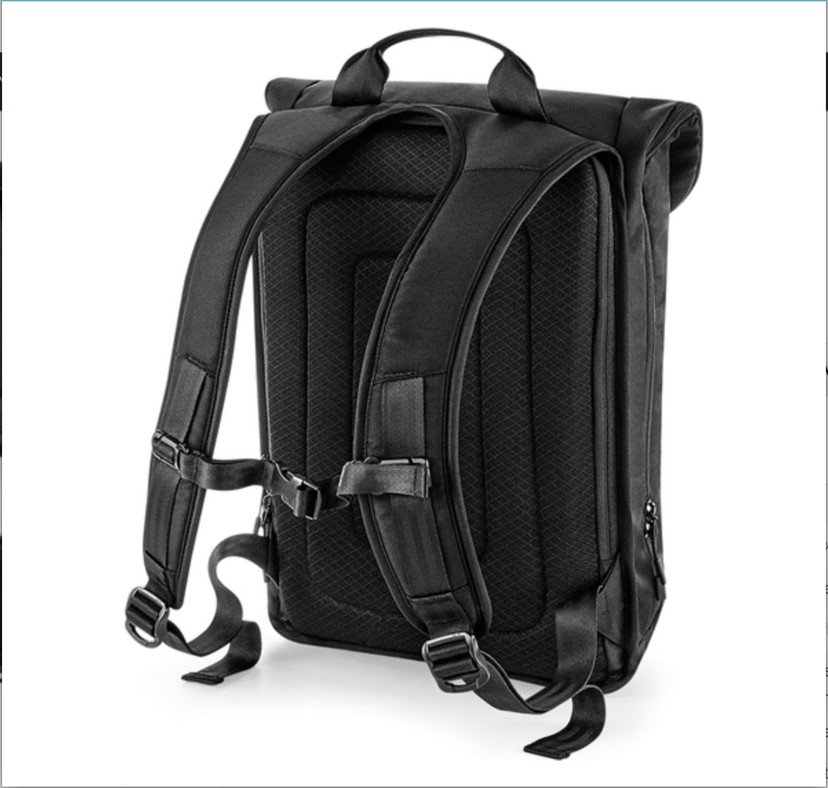 Unique Label – stylischer Rucksack schwarz