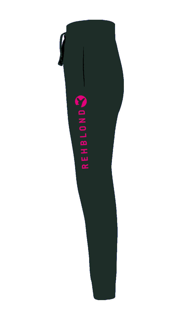 Label Schrift – Jogger schwarz Neon (feminin)
