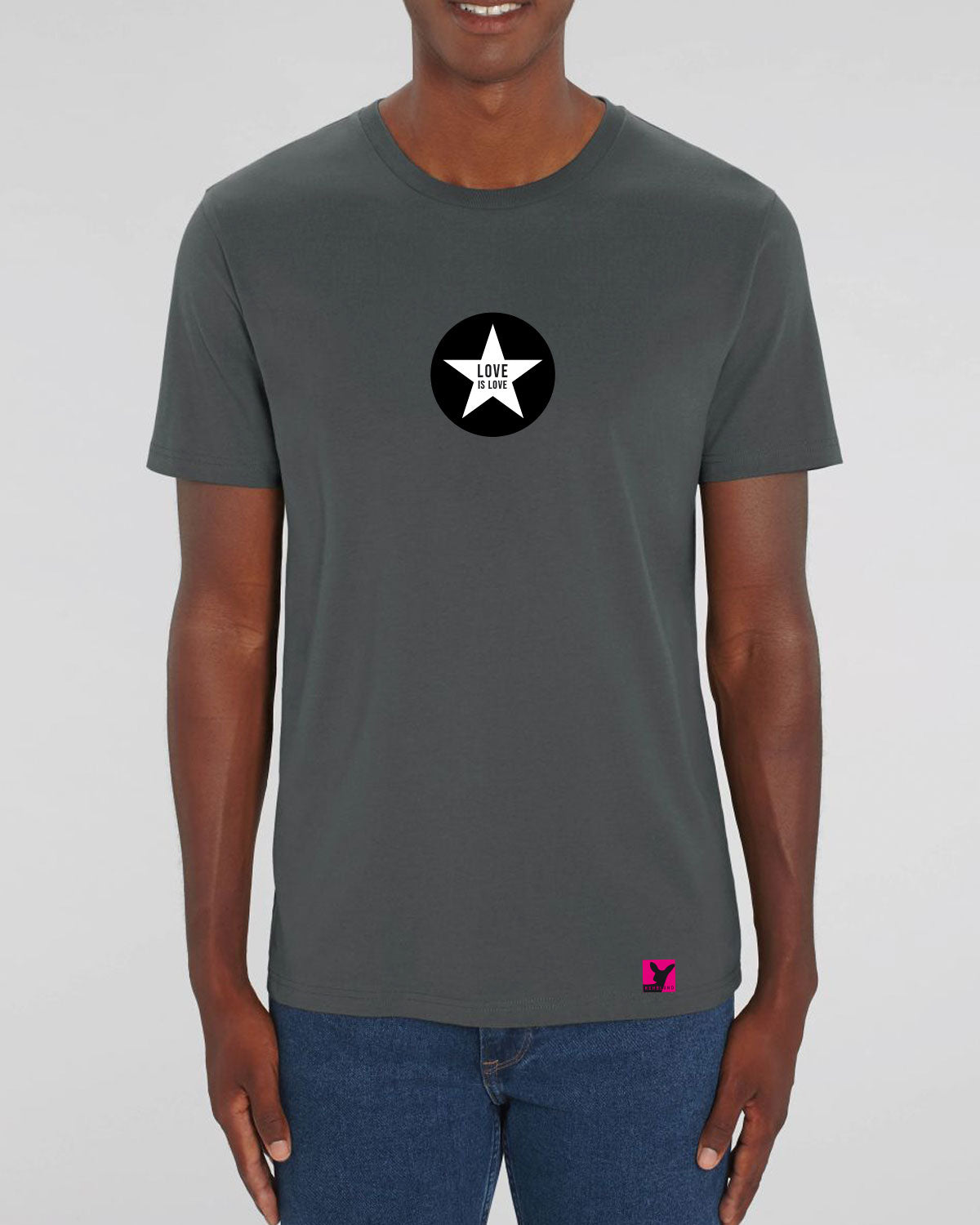 Love ist Love Stern  – Bio T-Shirt (Unisex)