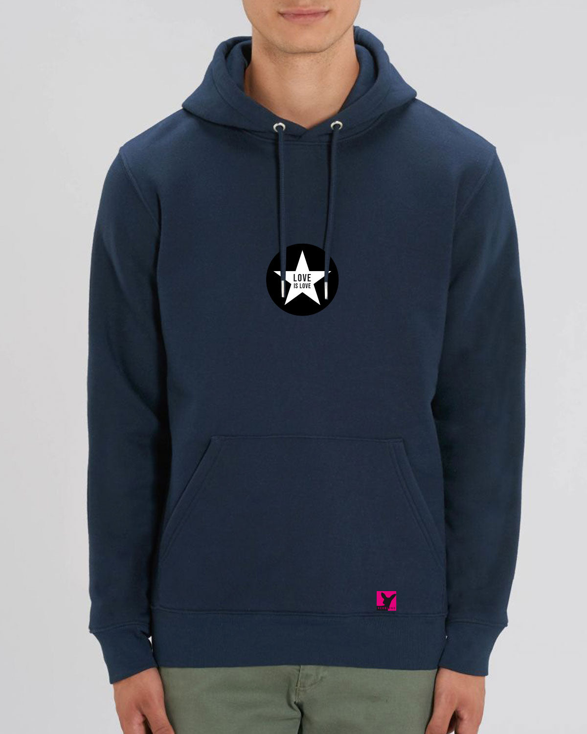 Love ist Love Stern – Bio Hoodie (Unisex)