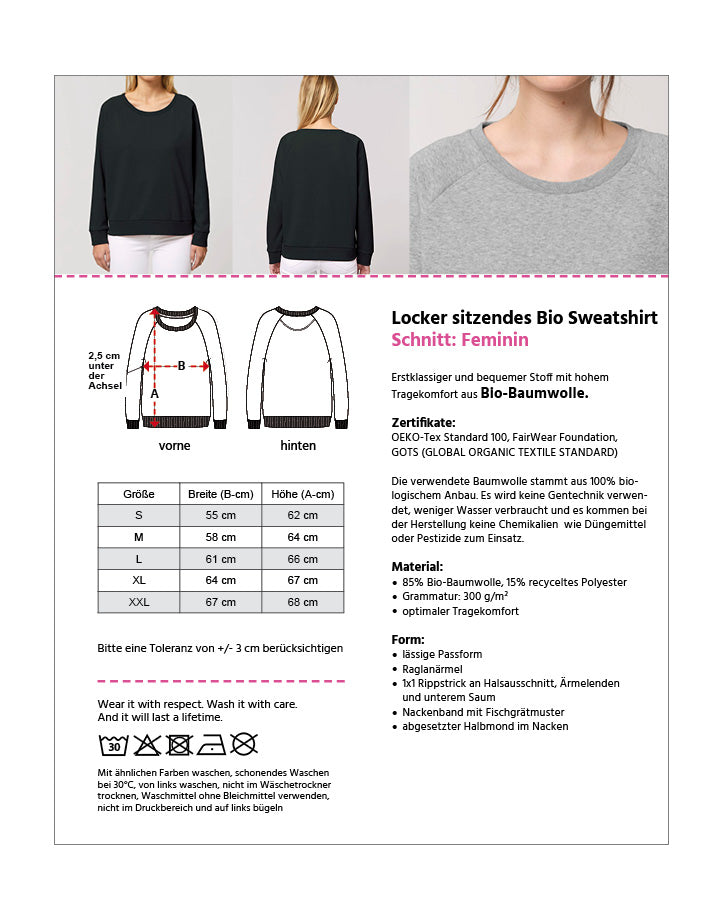 Love is always attractive 2– Bio Sweatshirt (feminin)