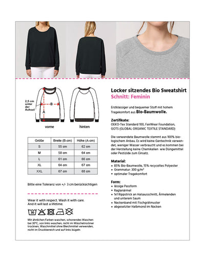 Love is always attractive 2– Bio Sweatshirt (feminin)