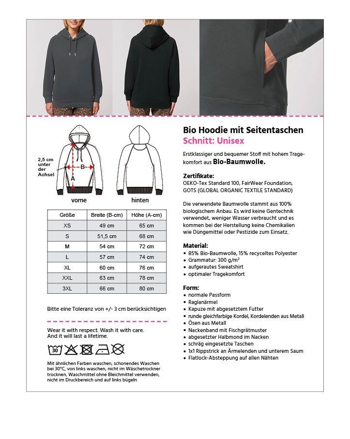 Love 1 – Lässiger Hoodie (Unisex)