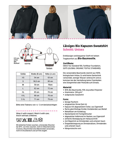 Love is always attractive 2 – Bio Kapuzen-Sweatshirt (Unisex)
