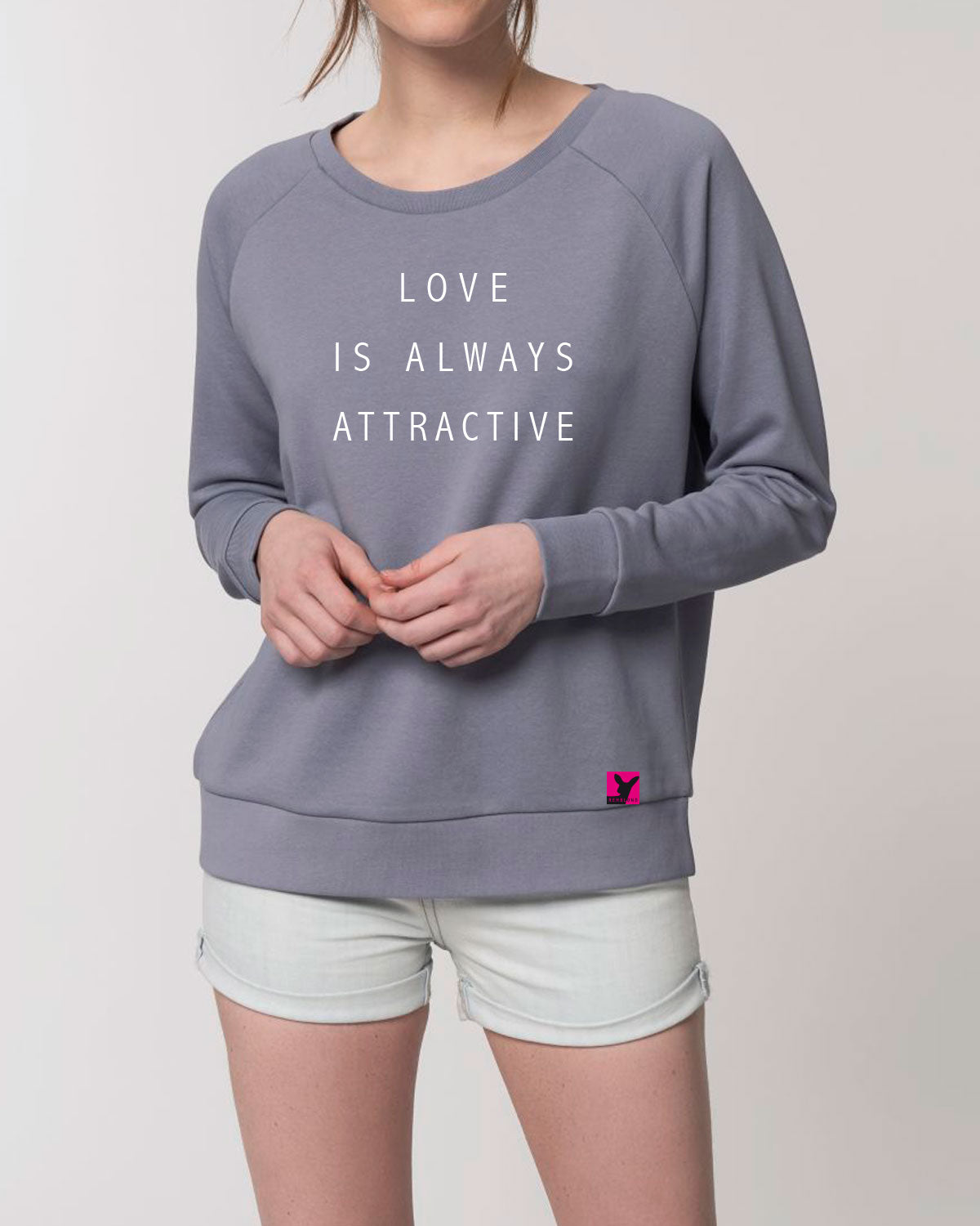 Love is always attractive – Bio Sweatshirt (feminin)
