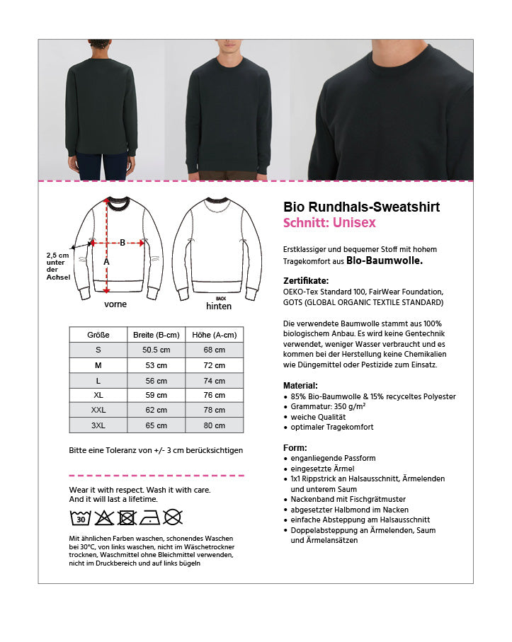 Love Rebel – Bio Sweatshirt (Unisex)