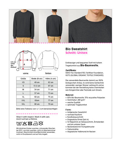Love is always attractive – Bio Sweatshirt (Unisex)