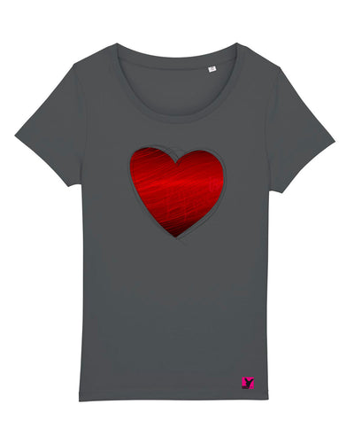 Herz Pride– Bio T-Shirt (feminin)