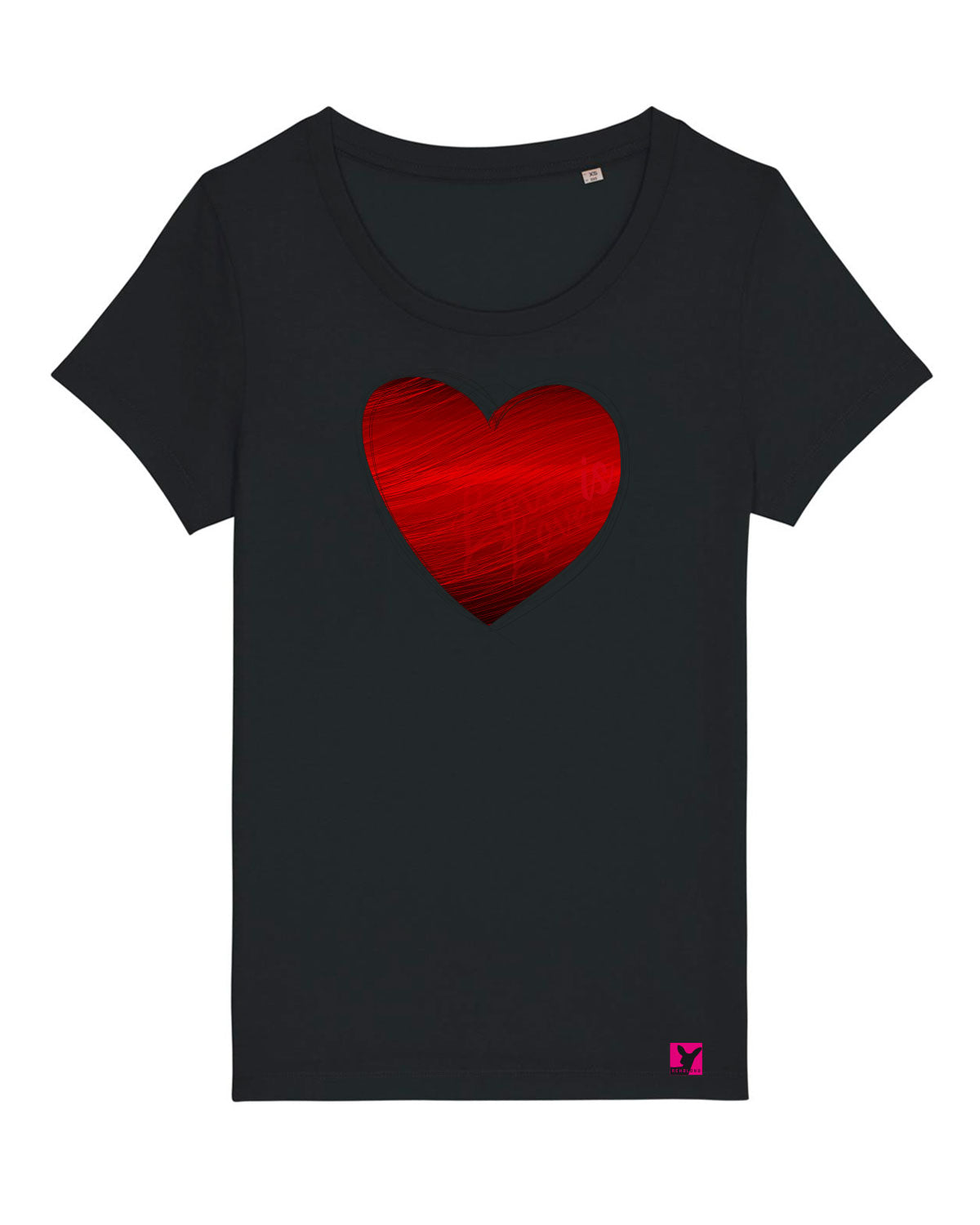 Herz Pride– Bio T-Shirt (feminin)