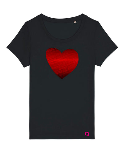 Herz Pride– Bio T-Shirt (feminin)