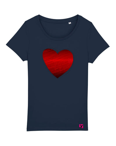Herz Pride– Bio T-Shirt (feminin)