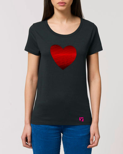 Herz Pride– Bio T-Shirt (feminin)