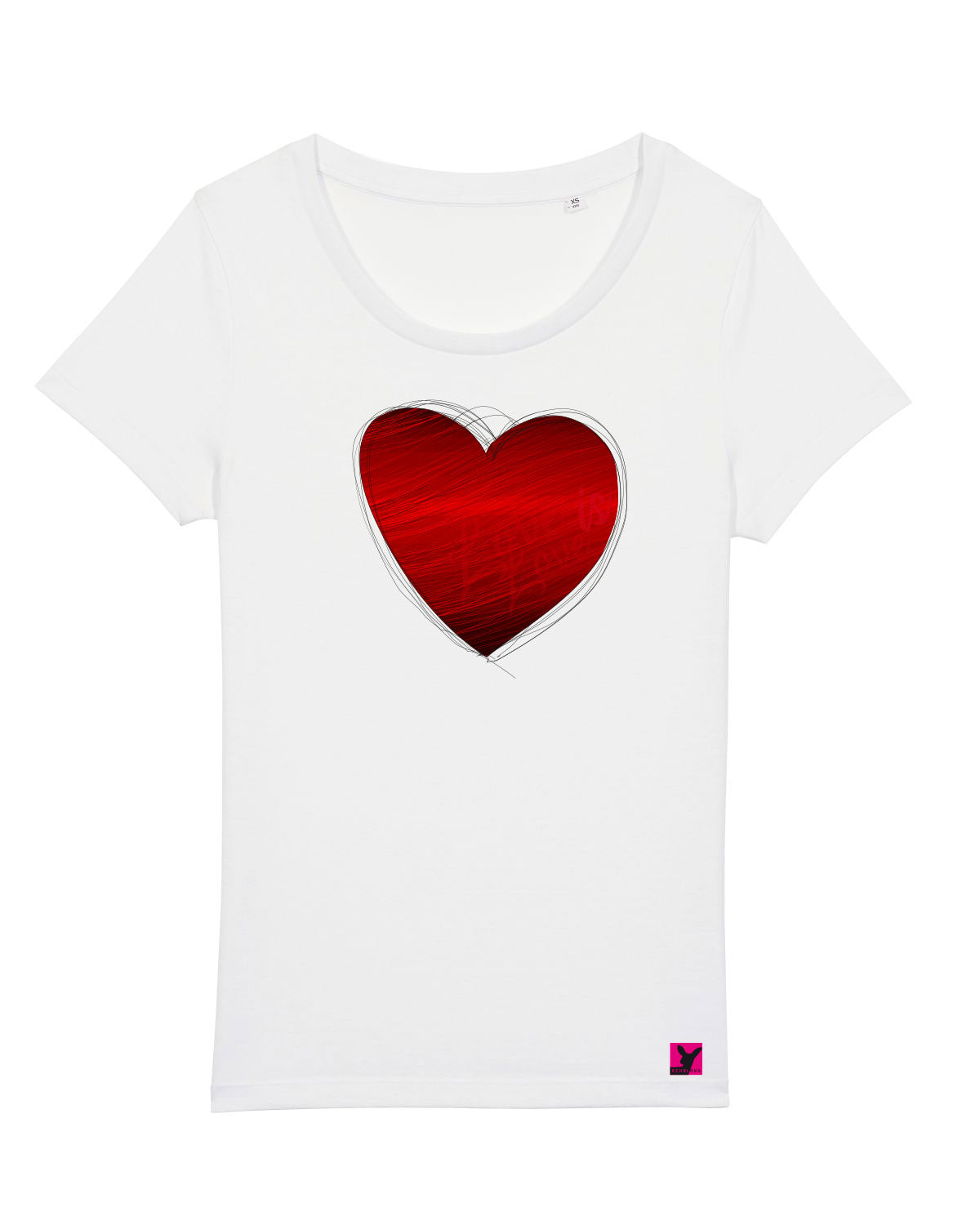 Herz Pride– Bio T-Shirt (feminin)