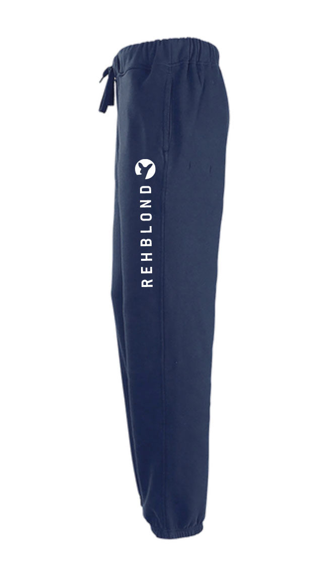 Label Schrift – Jogger navy White (maskulin)