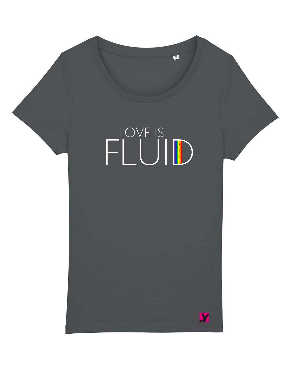 Love-is-fluid-Shirt-Damen
