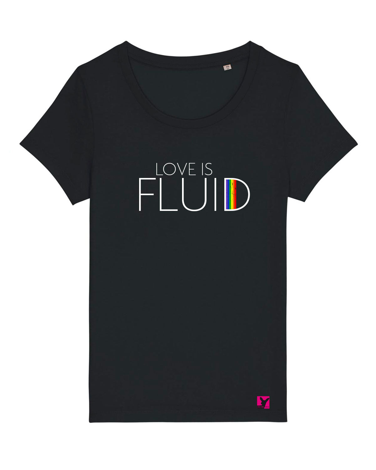 Love-is-fluid-Shirt-Damen