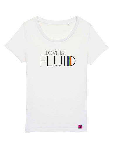 Love-is-fluid-Shirt-Damen