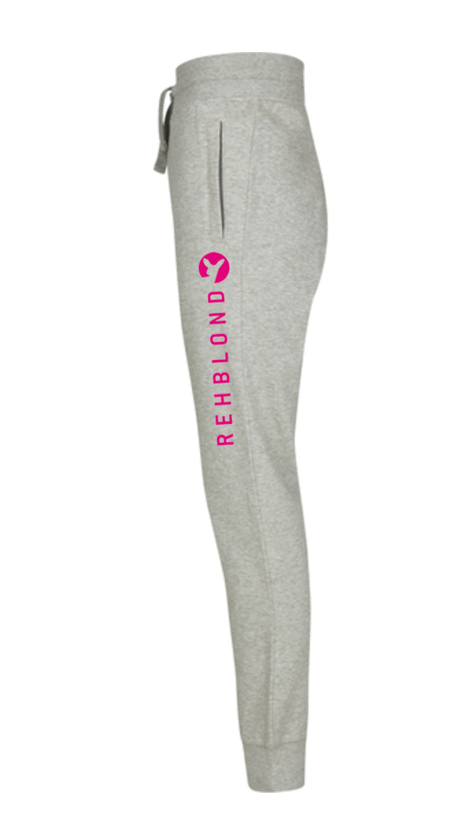 Label Schrift – Jogger grau Neon (feminin)