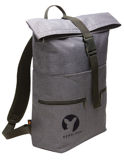 Rehblond Label – stylischer Rucksack grau (black)