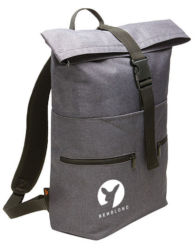 Rehblond Label – stylischer Rucksack grau (white)