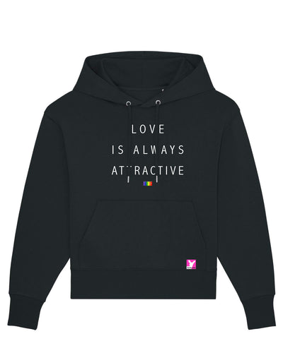Love is always attractive 2 – Bio Kapuzen-Sweatshirt (Unisex)