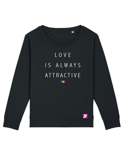 Queer-LSBTI-Pride-CSD_Gay-Bio-Damen-Sweatshirt-Dazzler_Black