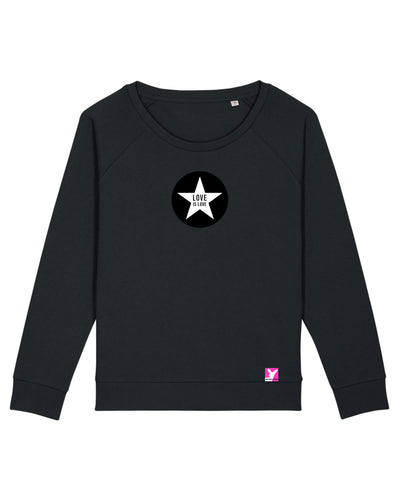 Queer-LSBTI-Pride-CSD_Gay-Bio-Damen-Sweatshirt-Dazzler_Black