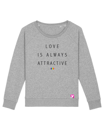 Queer-LSBTI-Pride-CSD_Gay-Bio-Damen-Sweatshirt-Dazzler_Heather_Grey_