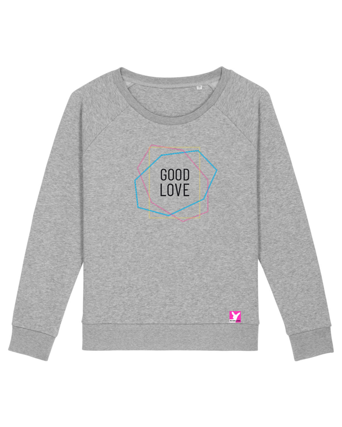 Queer-LSBTI-Pride-CSD_Gay-Bio-Damen-Sweatshirt-Dazzler_Heather_Grey