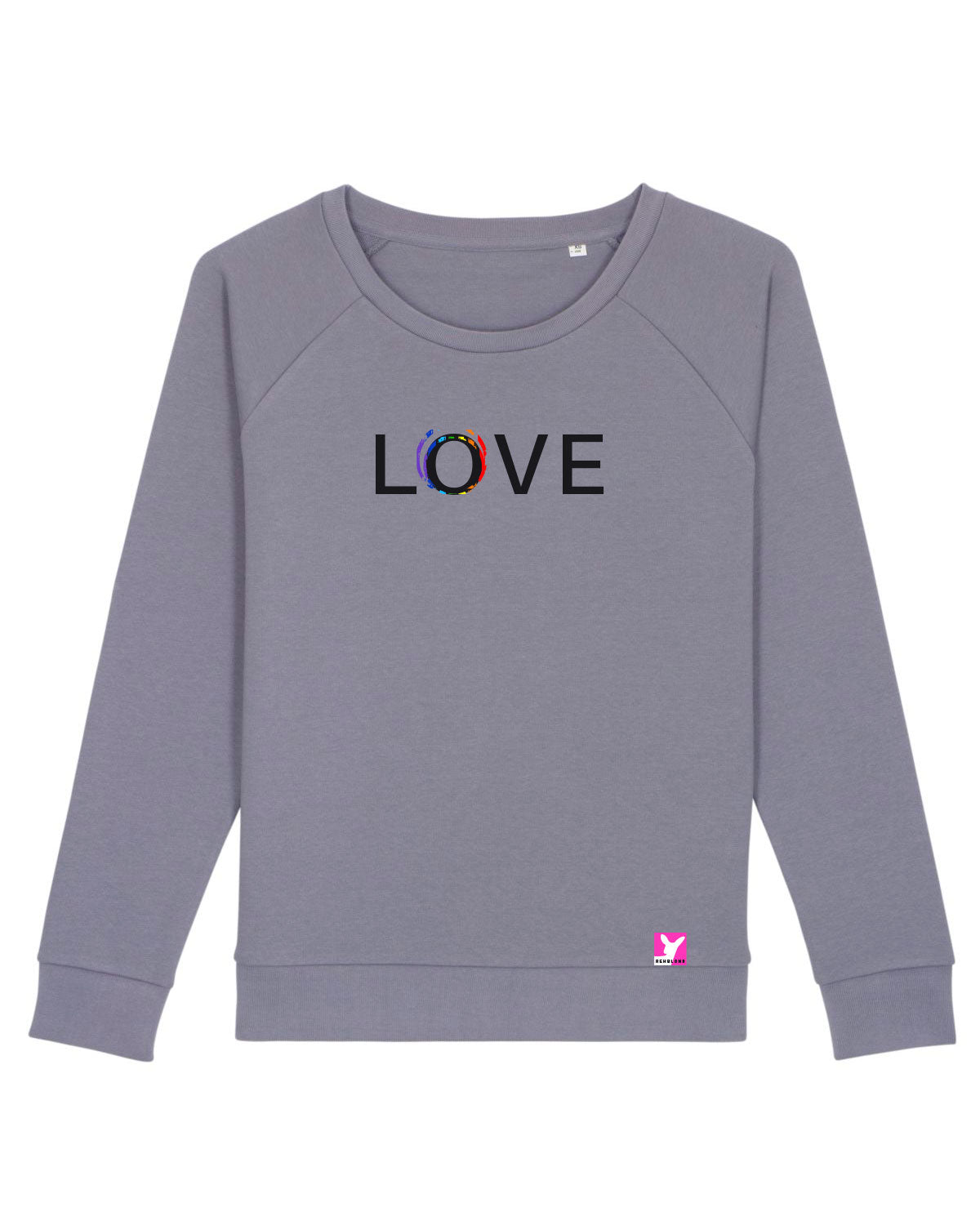 Queer-LSBTI-Pride-CSD_Gay-Bio-Damen-Sweatshirt-Dazzler_Lava_Grey
