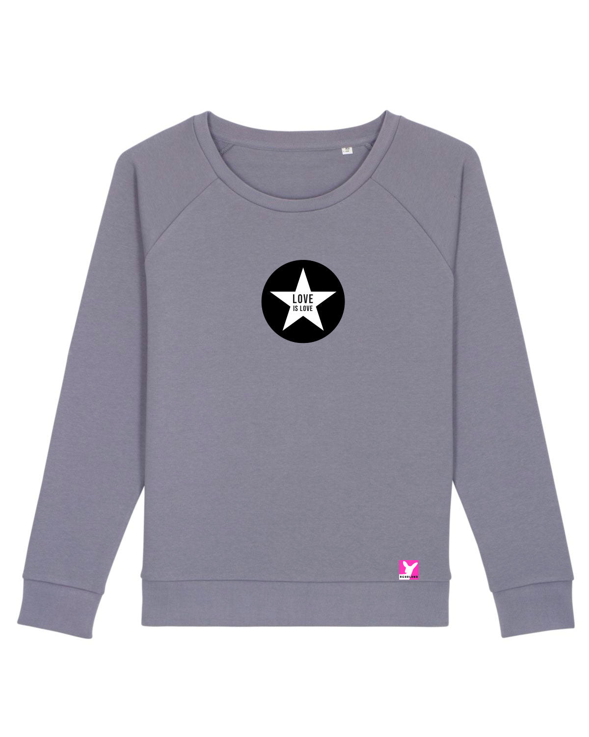 Queer-LSBTI-Pride-CSD_Gay-Bio-Damen-Sweatshirt-Dazzler_Lava_Grey
