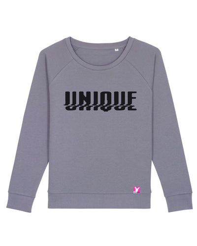Queer-LSBTI-Pride-CSD_Gay-Bio-Damen-Sweatshirt-Dazzler_Lava_Grey