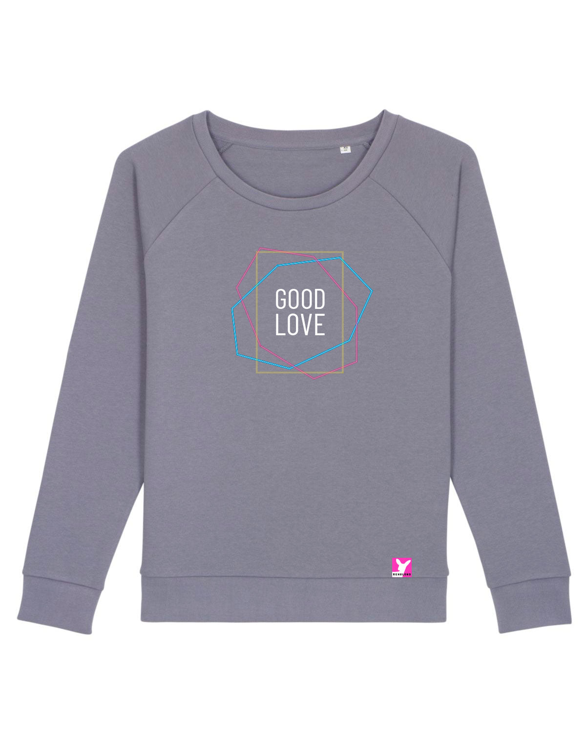 Queer-LSBTI-Pride-CSD_Gay-Bio-Damen-Sweatshirt-Dazzler_Lava_Grey
