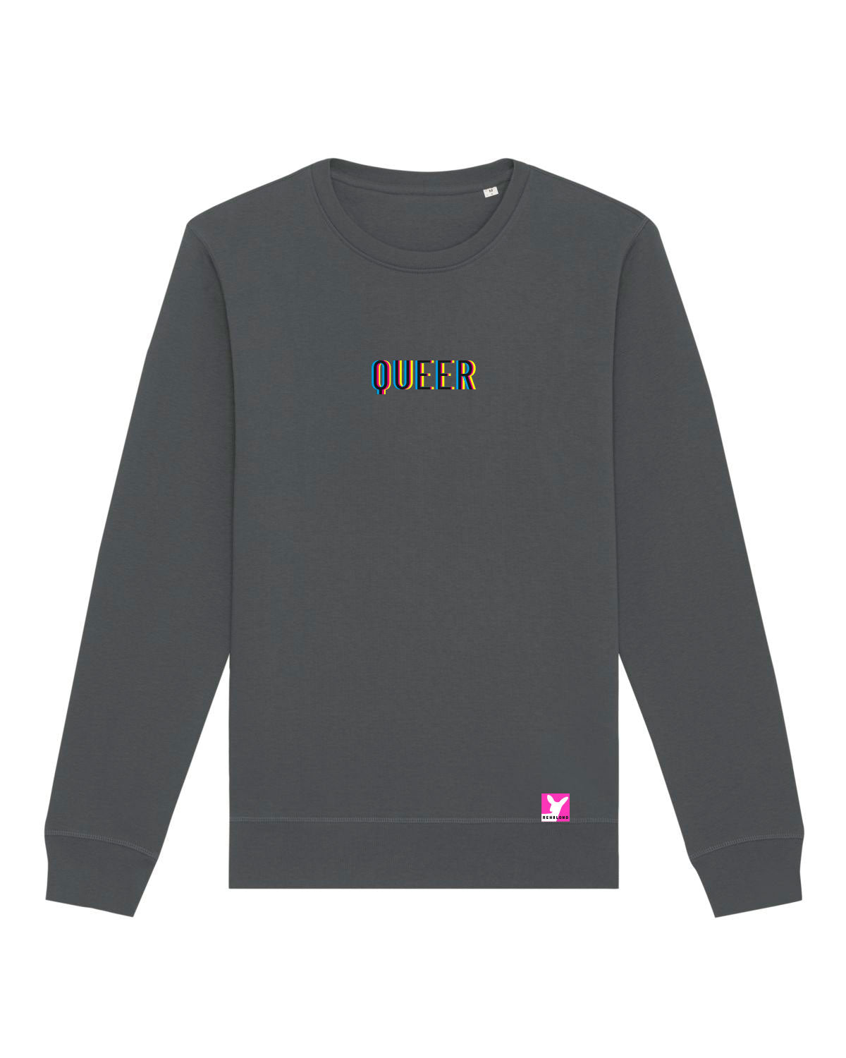 Queer-LSBTI-Pride-CSD_Gay-Bio-Damen-Sweatshirt-Roller_Anthracite