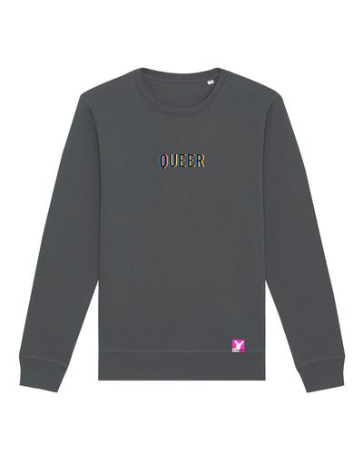Queer-LSBTI-Pride-CSD_Gay-Bio-Damen-Sweatshirt-Roller_Anthracite