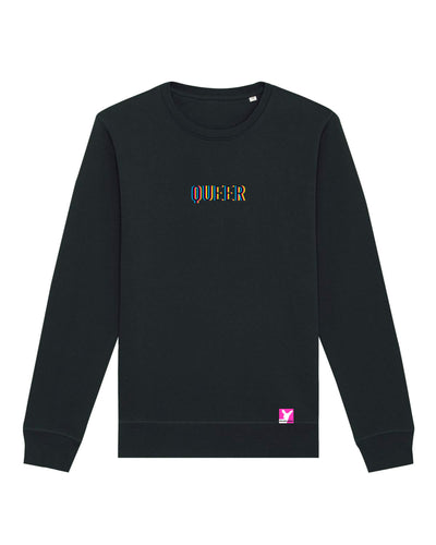 Queer-LSBTI-Pride-CSD_Gay-Bio-Damen-Sweatshirt-Roller_Black