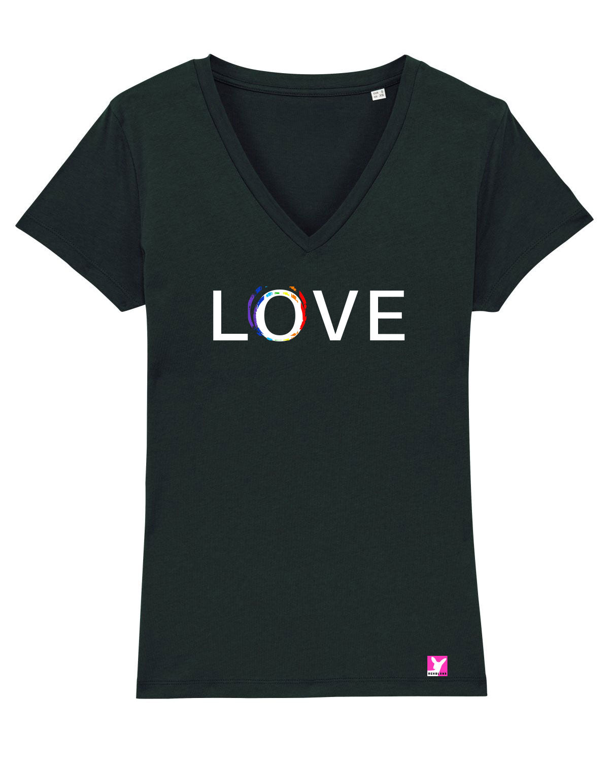 Queer-LSBTI-Pride-CSD_Gay-Bio-Damen-TShirt-Evoker_Black