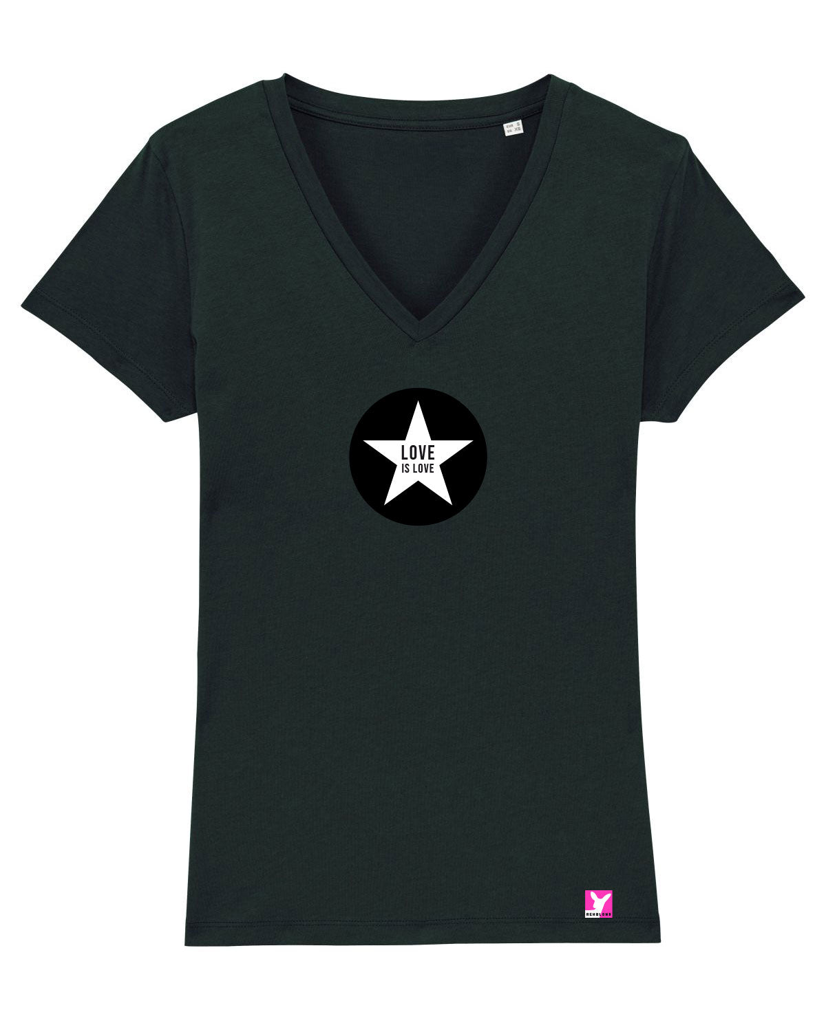 Queer-LSBTI-Pride-CSD_Gay-Bio-Damen-TShirt-Evoker_Black