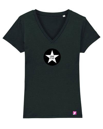 Queer-LSBTI-Pride-CSD_Gay-Bio-Damen-TShirt-Evoker_Black