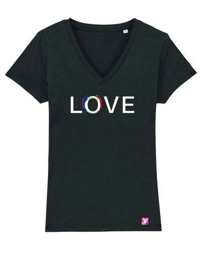 Queer-LSBTI-Pride-CSD_Gay-Bio-Damen-TShirt-Evoker_Black