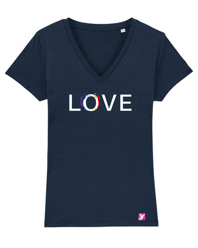 Queer-LSBTI-Pride-CSD_Gay-Bio-Damen-TShirt-Evoker_French_Navy