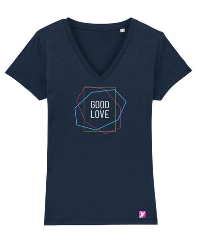 Queer-LSBTI-Pride-CSD_Gay-Bio-Damen-TShirt-Evoker_French_Navy