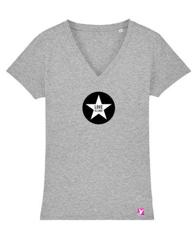 Queer-LSBTI-Pride-CSD_Gay-Bio-Damen-TShirt-Evoker_Heather_Grey_