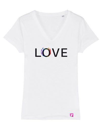 Queer-LSBTI-Pride-CSD_Gay-Bio-Damen-TShirt-Evoker_White