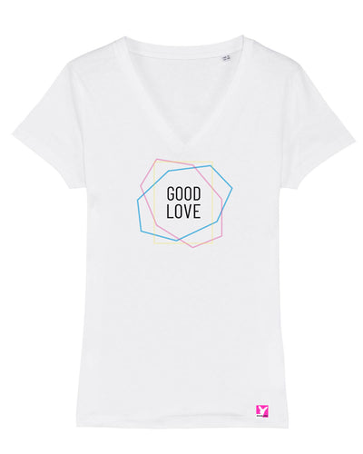Queer-LSBTI-Pride-CSD_Gay-Bio-Damen-TShirt-Evoker_White