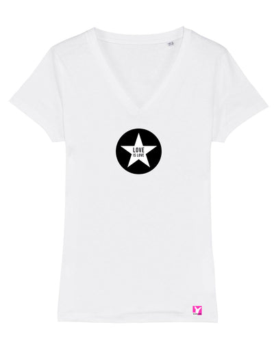 Queer-LSBTI-Pride-CSD_Gay-Bio-Damen-TShirt-Evoker_White
