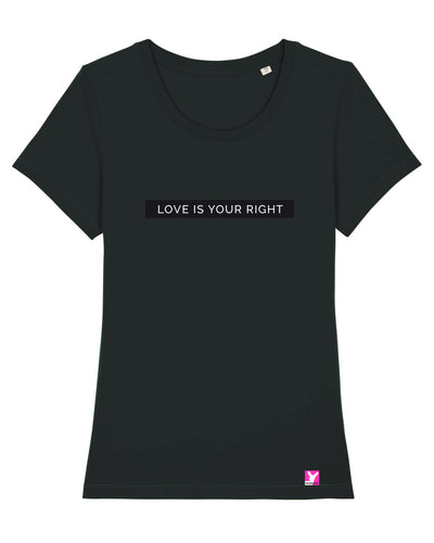 Queer-LSBTI-Pride-CSD_Gay-Bio-Damen-TShirt-Expresser_Black_